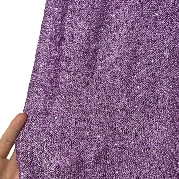 Lovers and Friends Hollis Sequin Embellished Beachy Coastal Party Lavender Small - Picture 7 of 12
